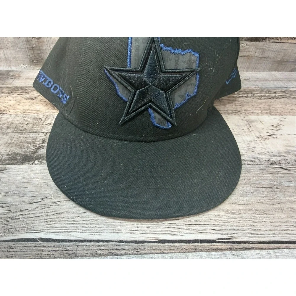 NFL New Era Dallas Cowboys Dallas‎ State Hat Size 7 3/4 Fitted Black